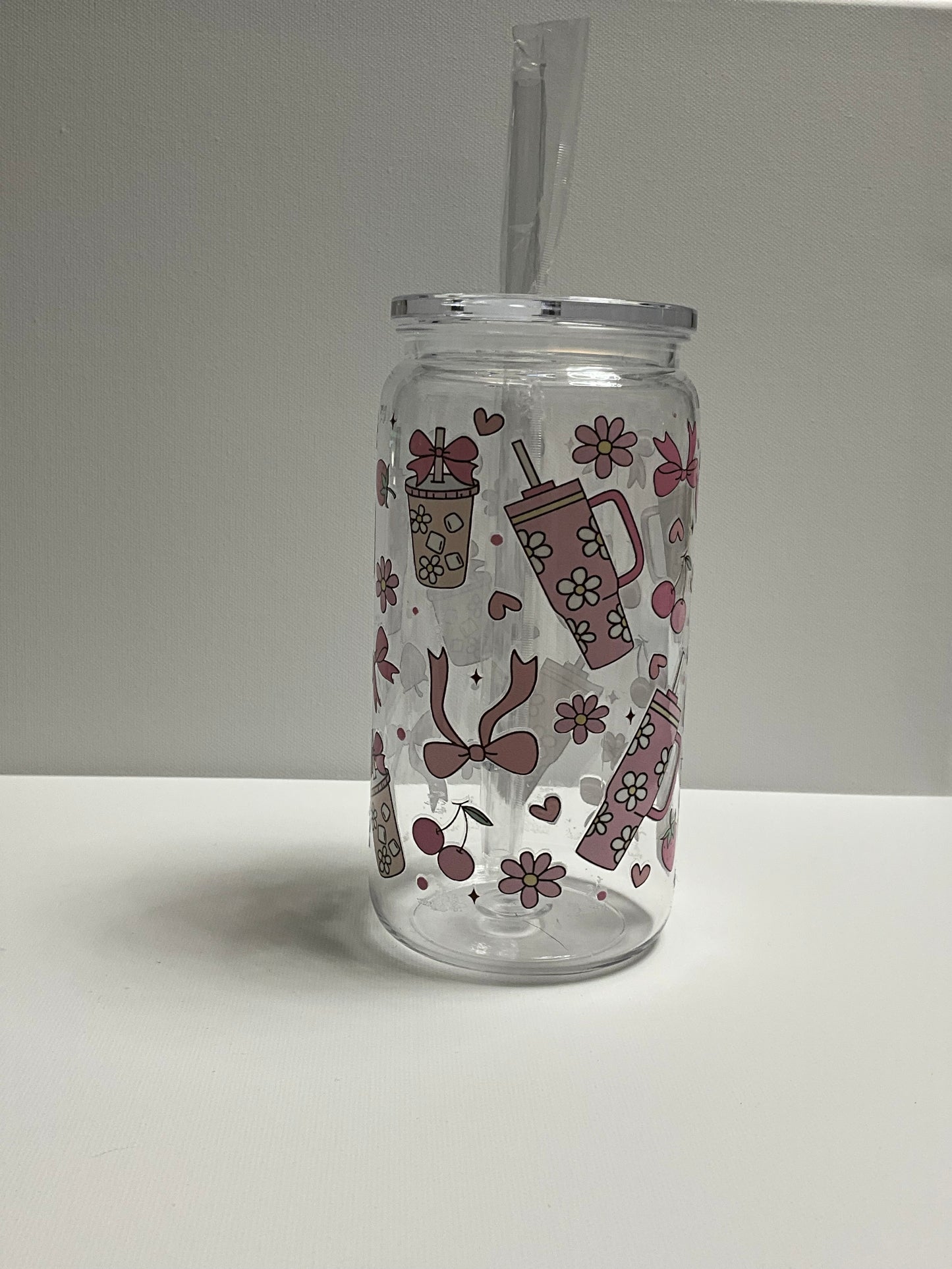 16oz Acrylic single wall tumbler pre-made