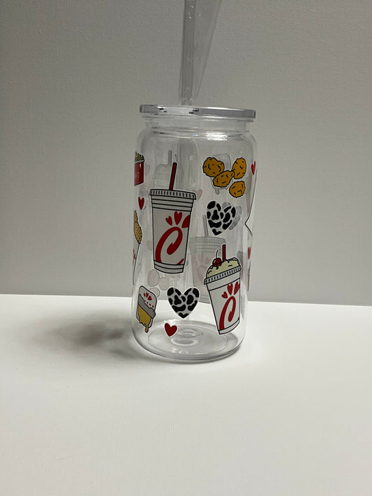 16 oz Acrylic single wall tumbler pre-made