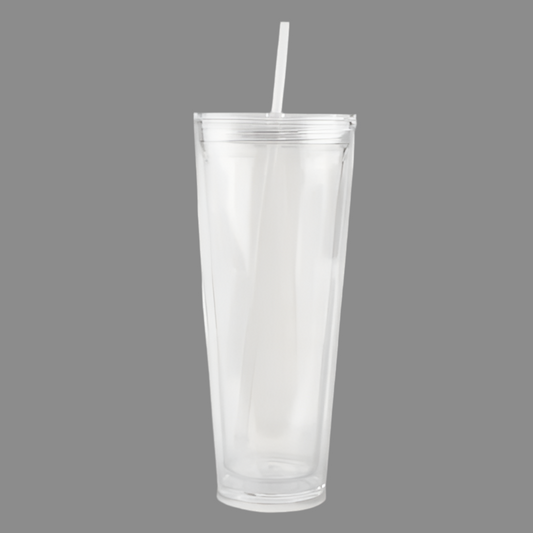 24oz Acrylic snow globe curved