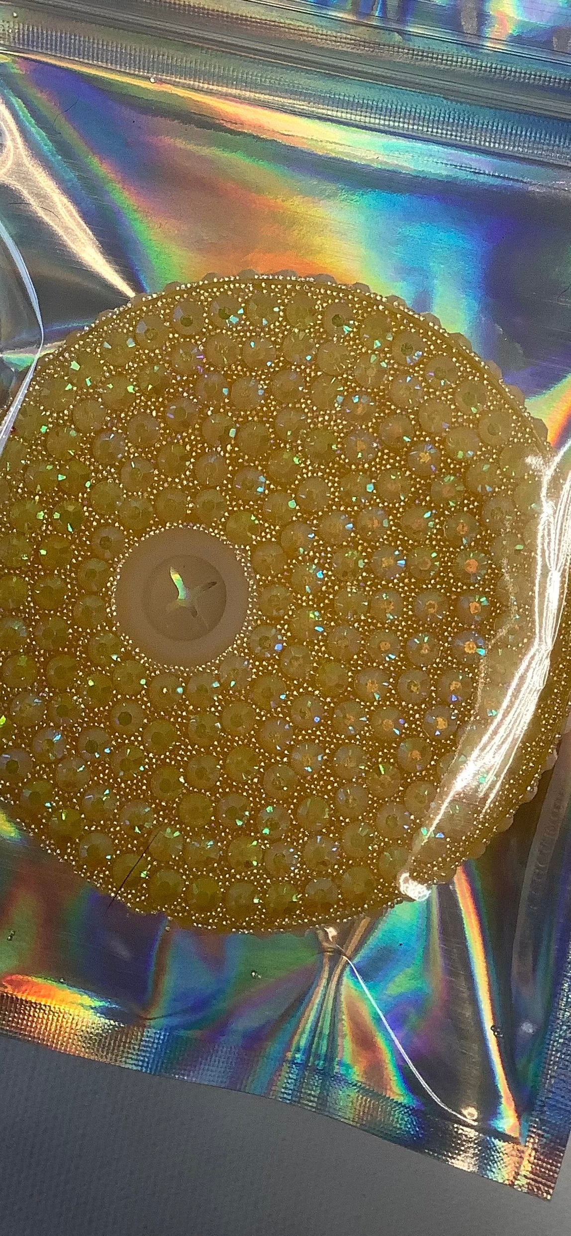 Rhinestone mixed with glitter lid 16oz & 20oz