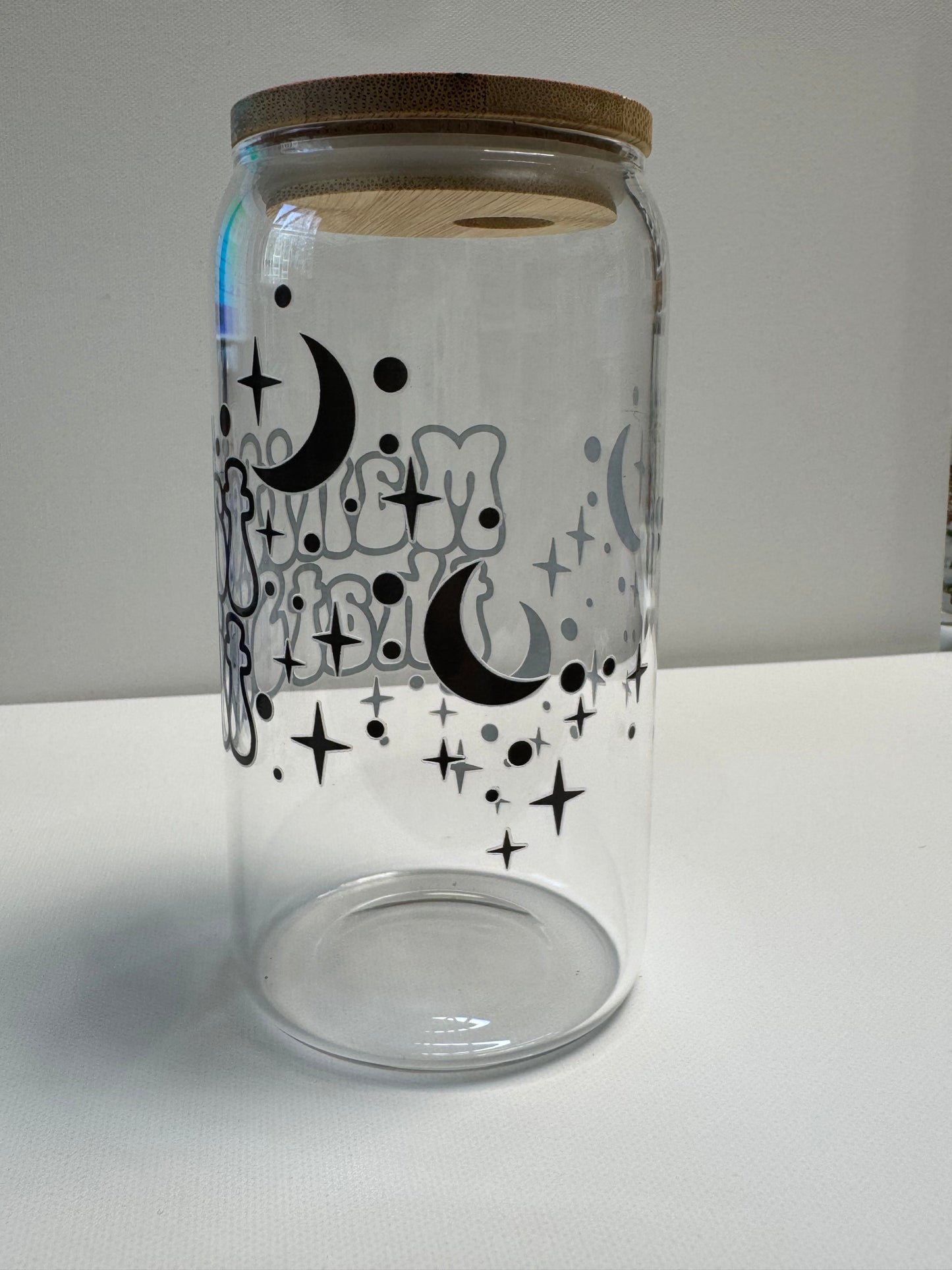 16oz Glass single wall with sassy wrap