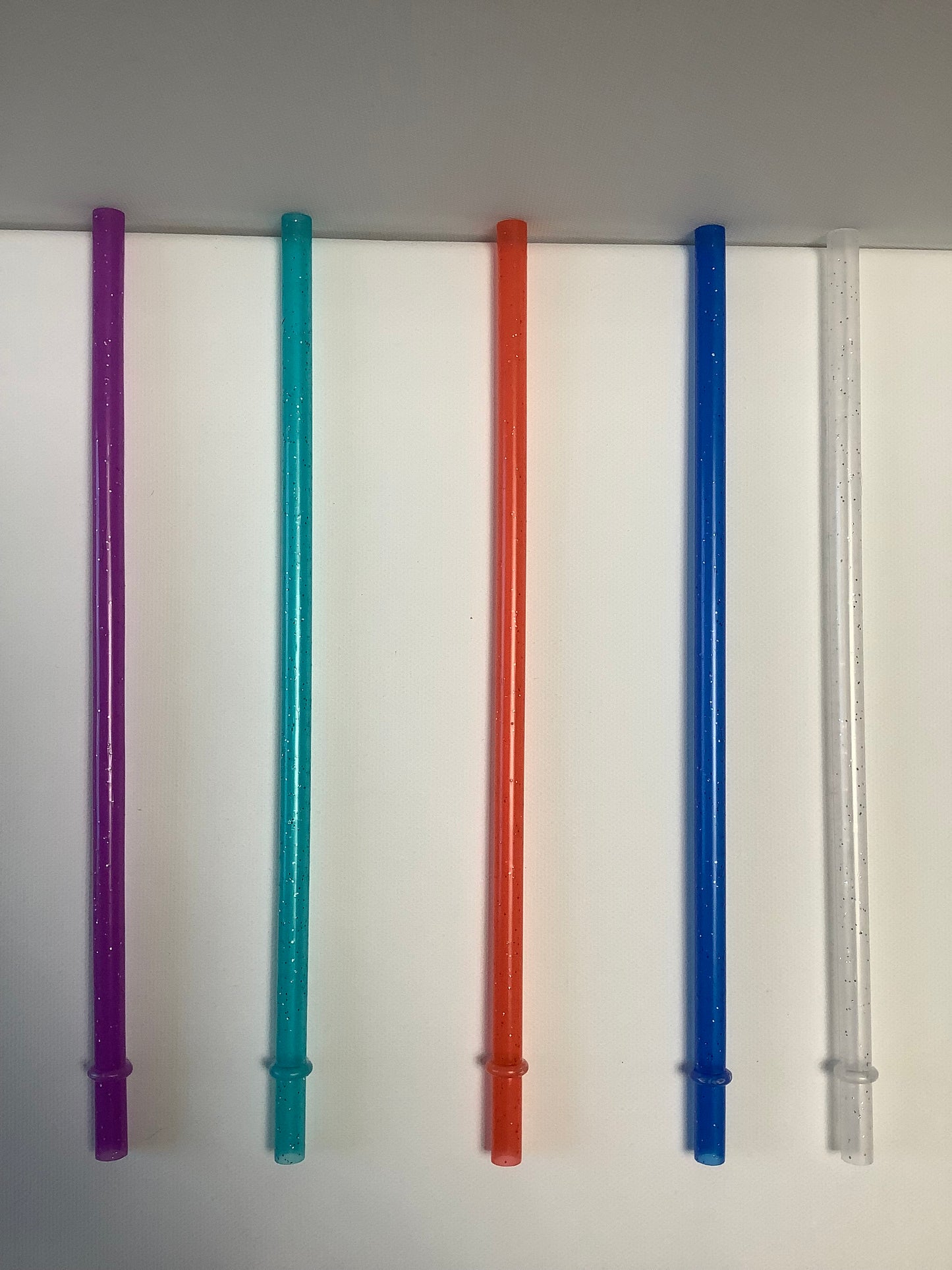 Plastic glitter Straw