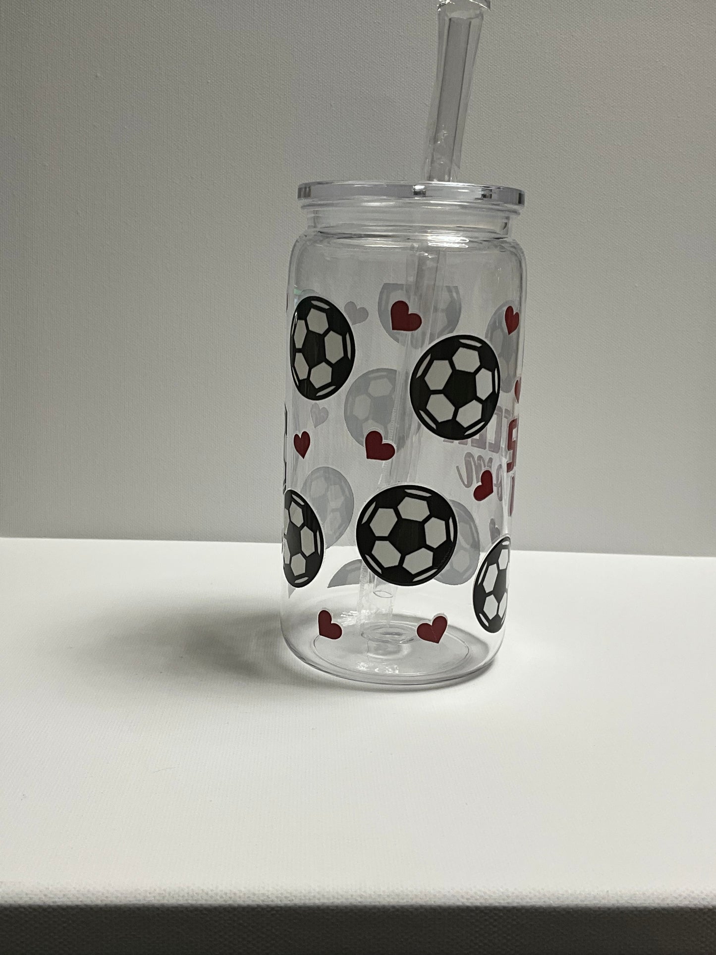 16oz Acrylic single wall tumbler Soccer mom